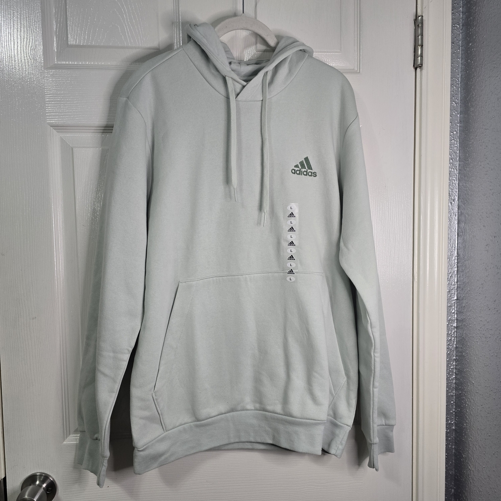 Adidas Men's Light Gray Hoodie